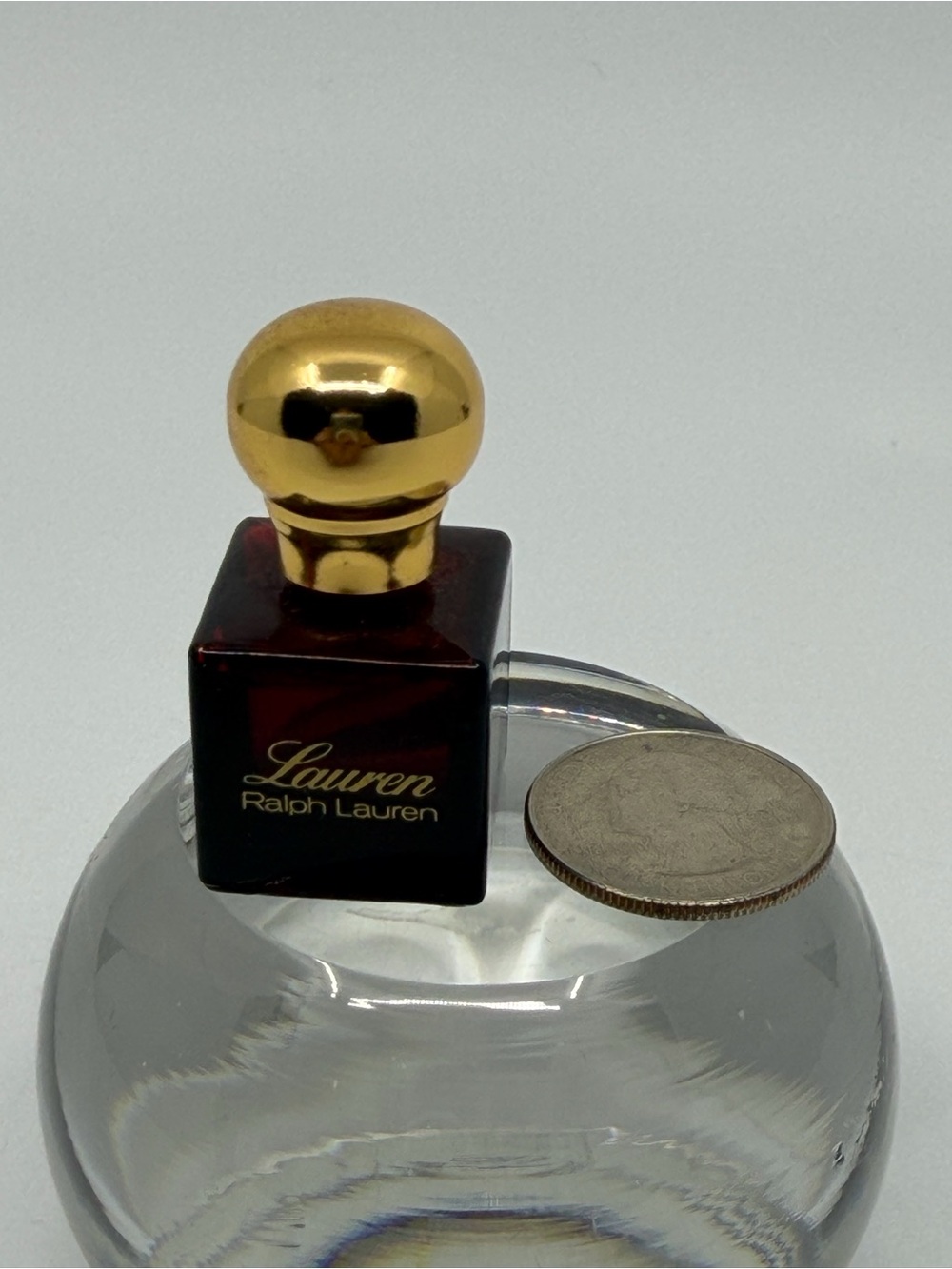 Ralph Lauren Mini Perfume Bottle - Brown & Gold